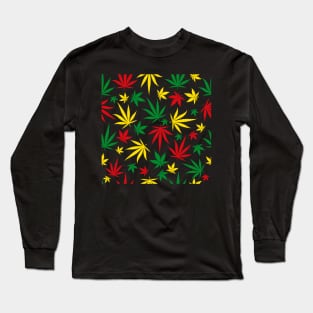 Cannabis Leaf Art Long Sleeve T-Shirt